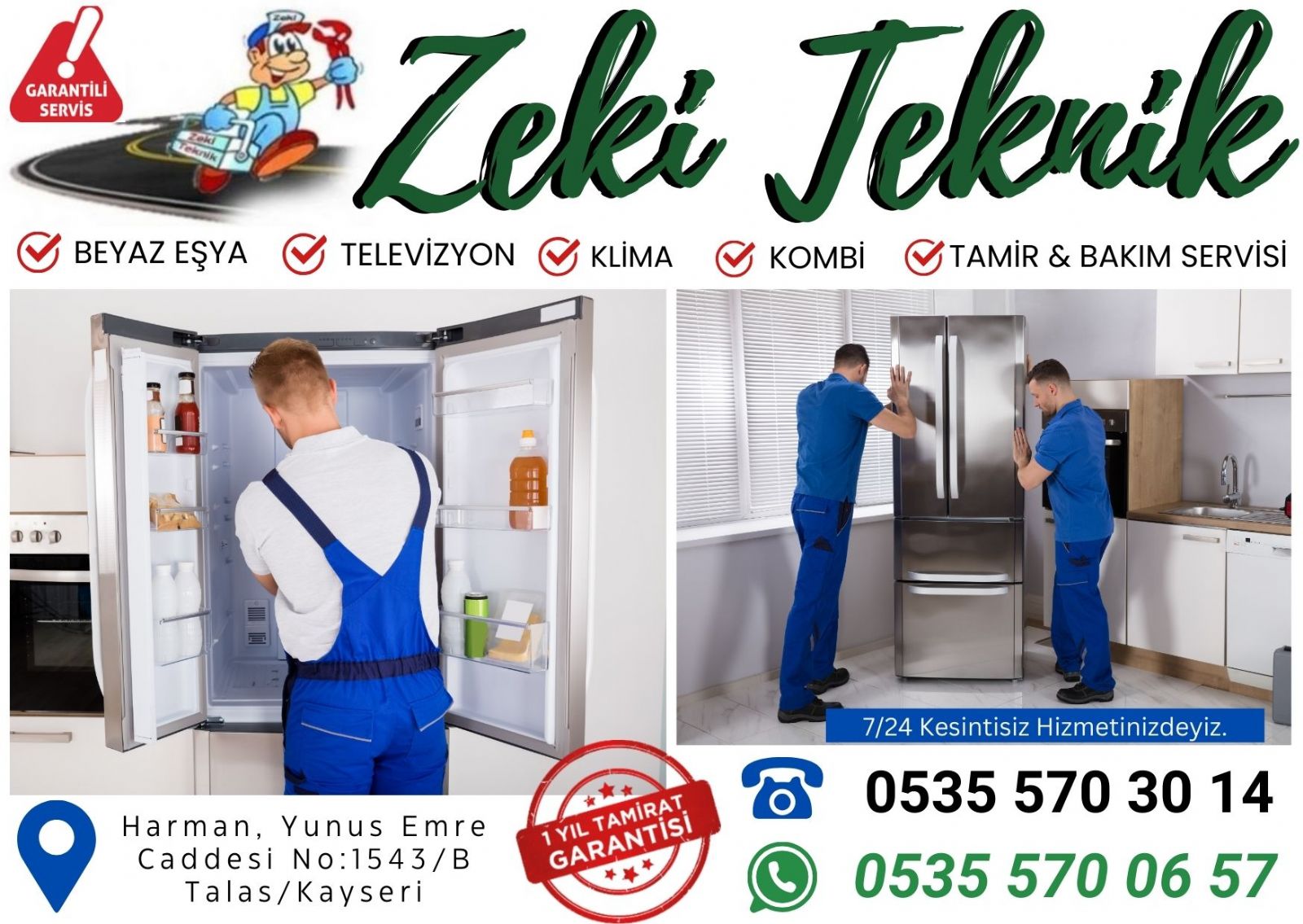 Kayseri Talas Buzdolabı Tamir